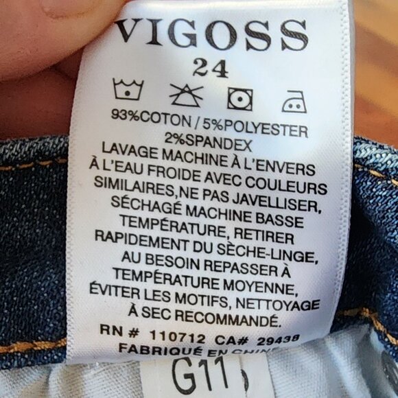 VIGOSS Jagger Boot Cut Faded Wash Jeans Size 24 - Picture 11 of 16